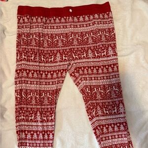 Little Sleepies Red and White Reindeer Christmas Pajama Pants